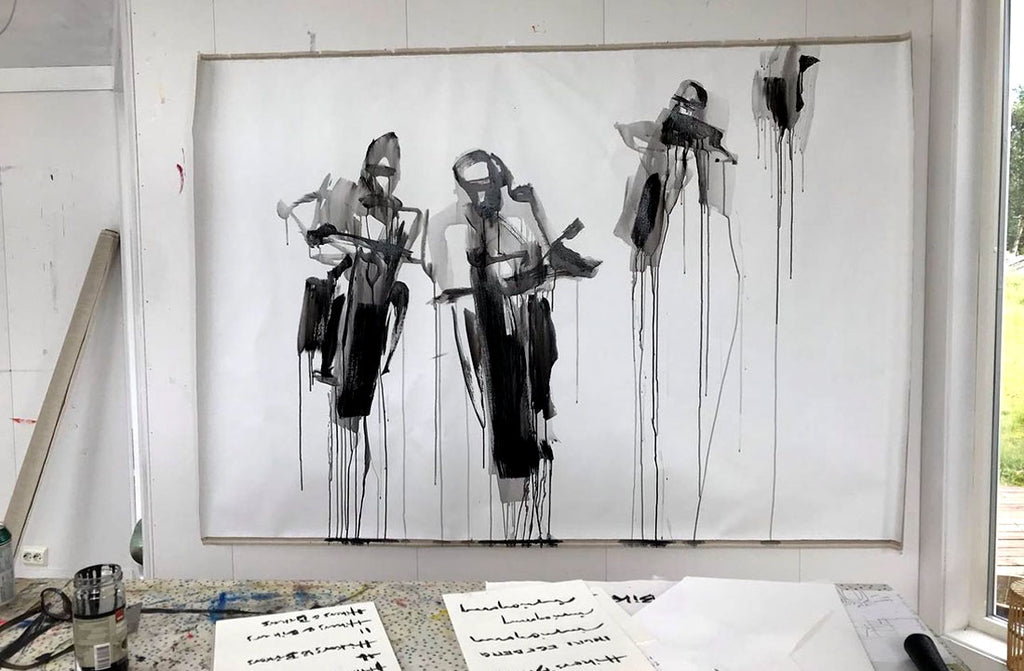 I atelieret hos billedkunstner Ingri Egeberg