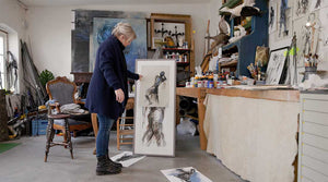 I atelieret hos billedkunstner Lise Birkeland