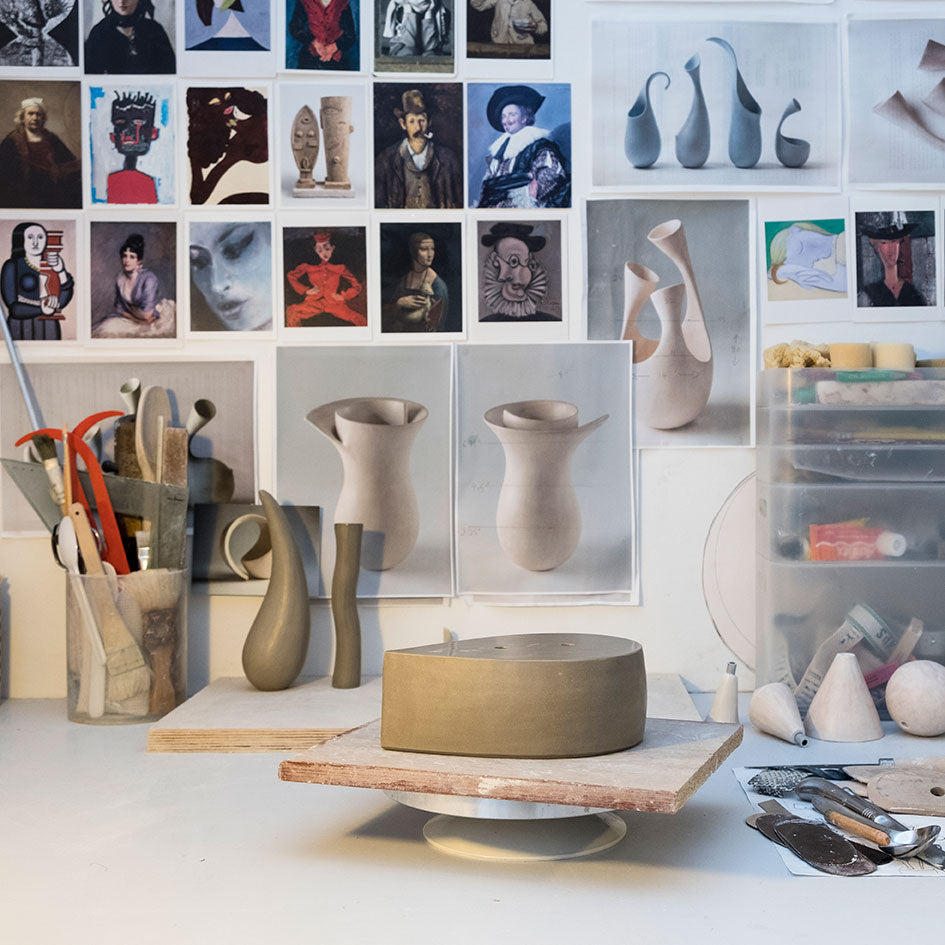 In the studio of ceramic artist Tina Vlassopulos