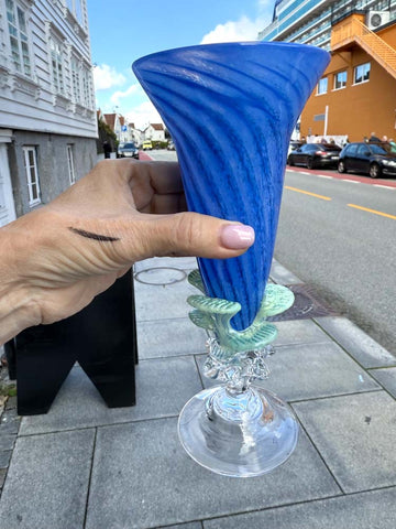 Kunstglass - Sjøblad