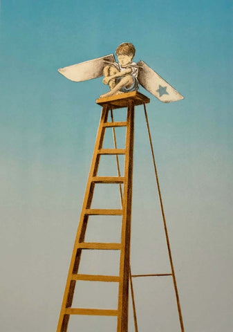 I have a strong urge to fly - Litografi av Tom Erik Andersen | Neo Galleri
