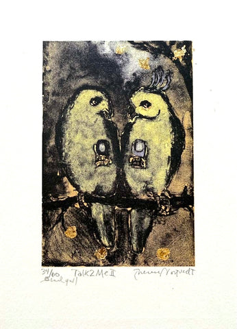 Talk 2 me II - litografi av Therese Nortvedt | Neo galleri