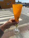 Kunstglass - Med. Circus oransje