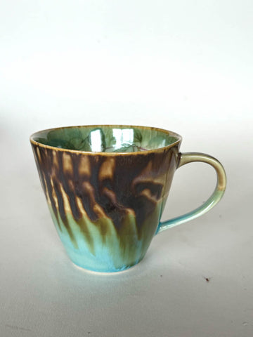 Kaffekopp m/blomstermotiv K111