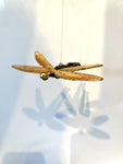 Drageflyger m/gullvinger - Hengeskulptur