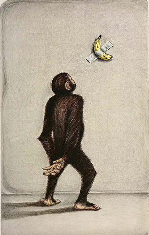 We pretend to understand, but we are very confused - litografi av Tom Erik Andersen