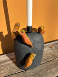 Fuglefamilie - lysestake - Neo Galleri - Kunst på nett og galleri i Gamle Stavanger