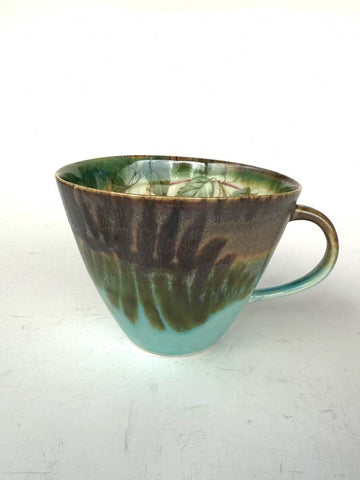 Tekopp m/blomster T194