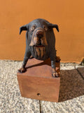 Liten hund på sokkel (OM99) - Neo Galleri - Kunst på nett og galleri i Gamle Stavanger