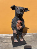 Rufsete hund m/valp - Neo Galleri - Kunst på nett og galleri i Gamle Stavanger