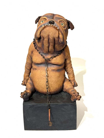 Mellomstor hund - Skulptur keramikk av Ole Martin Skaug | Neo galleri