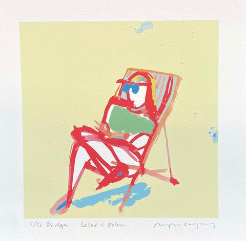 Leser i solen  - DGA av Ingri Egeberg | Neo Galleri