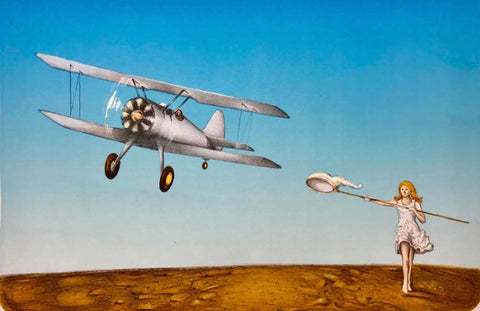 I have a plane to catch - Litografi av Tom Erik Andersen | Neo Galleri