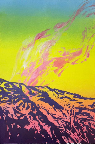 Vind VIII - lino av Anne Kristin Hagesæther | Neo Galleri