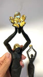 Torso med blomst  S75 (For vegg)