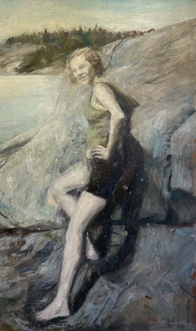 Vage minner -  oljemaleri av Roar Kjærnstad | Neo galleri