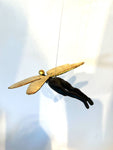 Drageflyger m/gullvinger - Hengeskulptur