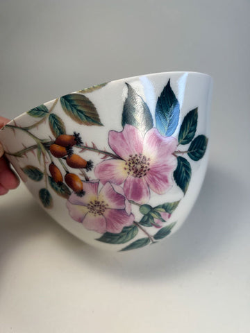 Porselensskål m/blomster S12