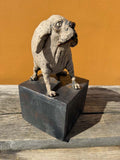 Liten hund på sokkel (OM98) - Neo Galleri - Kunst på nett og galleri i Gamle Stavanger