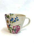 Kaffekopp m/blomstermotiv K179