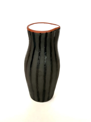 Liten mugge - Svart striper 13 cm