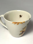 Kaffekopp m/blomstermotiv K42