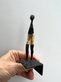 Badenymfe (2) - Tinnskulptur/vegg