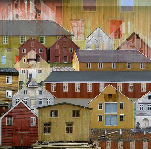 Huset bortenfor huset - fotocollage- Inger Janne Lauritzen | Neo Galleri