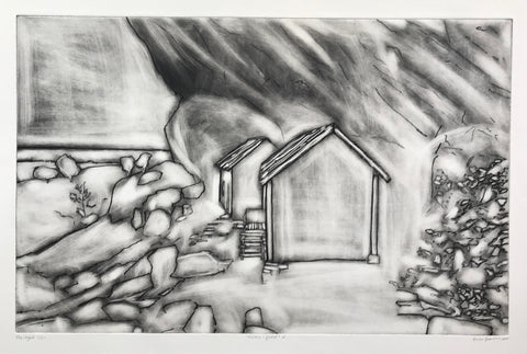 Huset i fjellet II - plexitrykk av Anita Tjemsland | Neo galleri