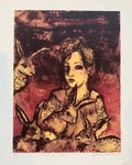 4 kaniner litografi av Therese Nortvedt- Grafikk - Kunst fra Neo Galleri - Et kunstgalleri i Gamle Stavanger