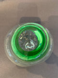 Grønn m/ansikt vase (V05)