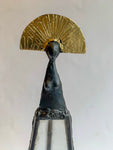Madonna ved havet - Tinnskulptur