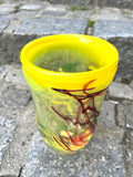 Gul Vase - Glasskunst