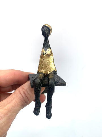 Sommer på stupebrett - Tinnskulptur/vegg S60  Små variasjoner