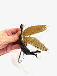 Drageflyger m/gullvinger - Hengeskulptur