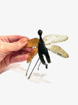 Drageflyger m/gullvinger - Hengeskulptur