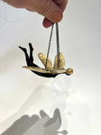 Drageflyger m/gullvinger - Hengeskulptur