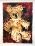 Teddy - monotypi av Therese Nortvedt | kunstgalleri og nettgalleri Neo galleri